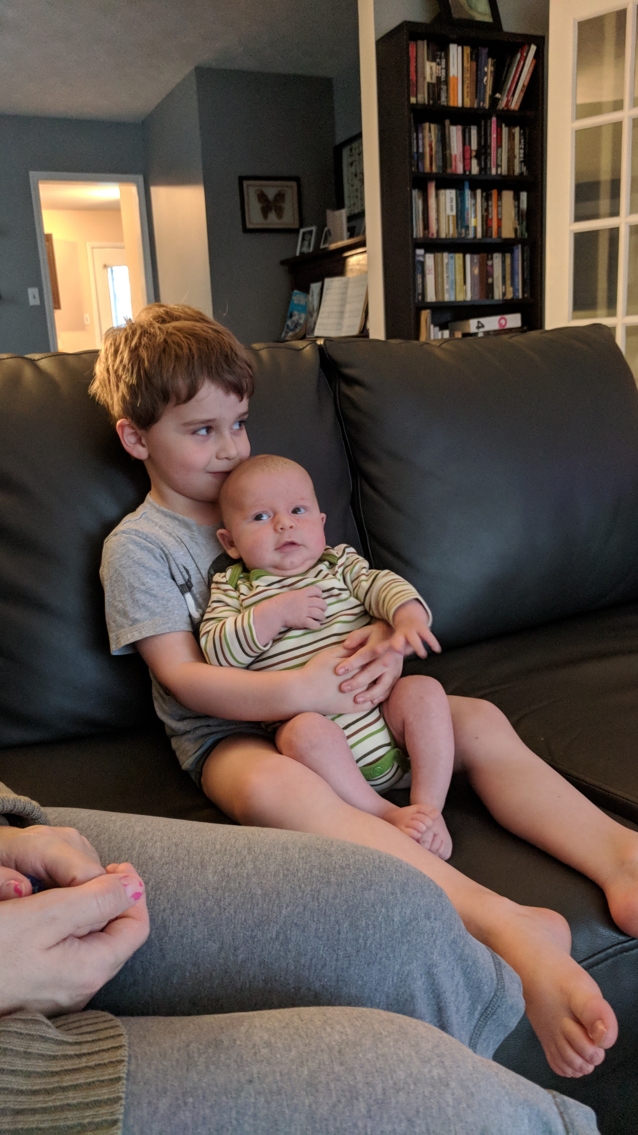 Hanging out with my pal Dexter.